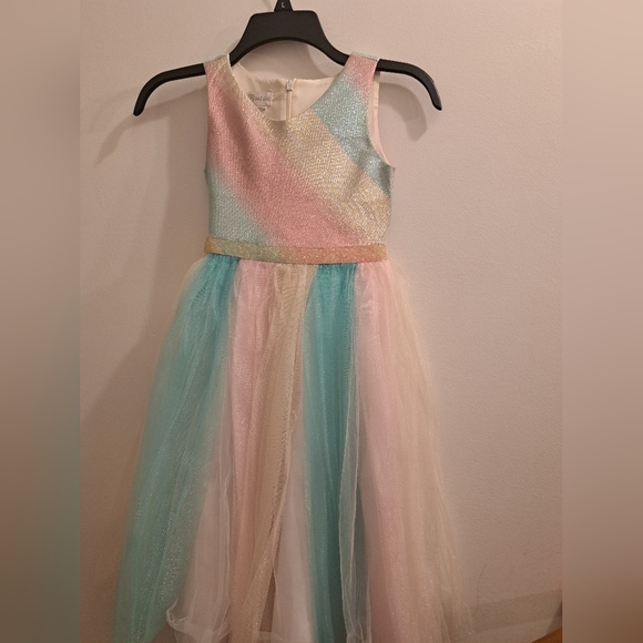 BONNIE JEAN GIRL RAINBOW DRESS SIZE 6X - Picture 1 of 7